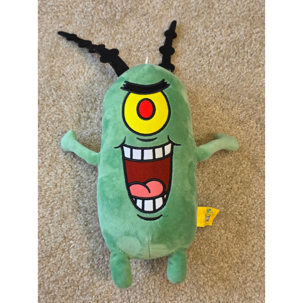 SpongeBob SquarePants Plankton Plush Stuffed Toy Good Stuff Nickelodeon 11 inch